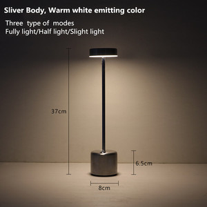 Lampada da Bar <span class=keywords><strong>LED</strong></span> Ricaricabile Moderna per Hotel e Camere, Design Creativo in Acciaio Inox, Luce Notturna con Controllo a Sensore - Product Image 4