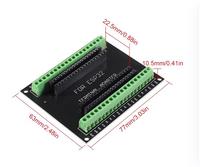 Papan Pengembangan 38Pin Tipe-C ESP32 CP2102 2.4GHz Dual Core