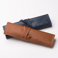 Faux cuir cuir rouleau pochette étanche voyage montre rouleau organisateur sac pour câble USB