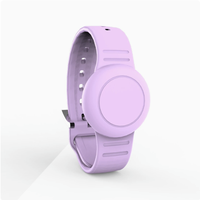 Bracelet étanche pour enfants, lot de 2, silicone souple 10 mm, design discret, léger, compatible avec les traceurs de 1ère/2ème générations