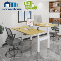 [Livraison rapide, stock US & DE] support DE bureau, Table électrique DE levage, double banc, hauteur réglable, bureau debout ET223H(IB)