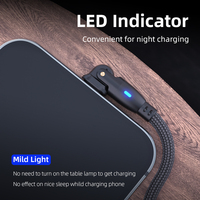 RFQ Best-seller Vente en gros d'usine Flexion améliorée Rotation à 180 degrés Forme en L Longueur 50cm Coude OEM Cordon USB rapide Câble chargeur