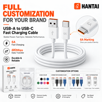 Câble de charge rapide USB vers Type C 6A, câble de données USB-C, câbles de données USB C, ligne de charge pour téléphone, orange, de fabrication industrielle