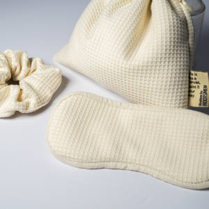 Sac à cordon de rangement cosmétique sac de rangement en tissu gaufré sacs mignons pour filles - Product Image 6