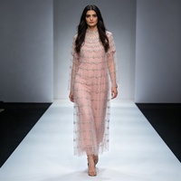 Robe de soirée longue et ample, brodée et perlée, de haute qualité, pour mariée musulmane, tenue de cérémonie de mariage, Jalabiya Kaftan