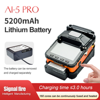 Máquina de Empalme por Fusión de Fibra Óptica AI-5 Pro SC FTTH GPRS, 6 Motores, Alineación por Núcleo, Empalme en 8s, Calentamiento en 18s, LED