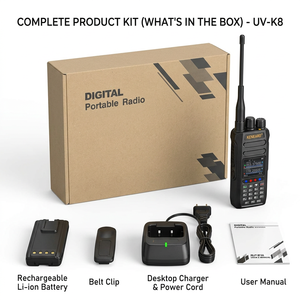 KENEARD KE-UV-K8 Walkie Talkie Analógico de Mano de Doble Modo 10W VHF/UHF, Radio de Red GPS con Doble <span class=keywords><strong>SIM</strong></span>, Alcance de 0-8km, Batería de 2500-3000mAh - Product Image 3