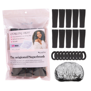 WanMe Hair Curler Set 10Pcs Sponge <b>Heatless</b> V-Shaped <b>Roller</b> Sleeping Beauty Hair Care Kit - Product Image 5