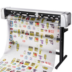 Plotter de cama plana de 55 pulgadas <span class=keywords><strong>para</strong></span> corte automático de vinilo, multifunción, corte Kiss Cut, corte completo, grabado, motor de paso micro, Anycut ZK1400 1250mm LED - Product Image 1