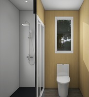 Casa Contenedor Aislada de 12 Metros/40 Pies con Baño y Área de Lavandería