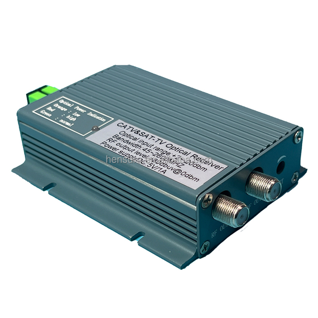 Two-Way Satellite Receiver CATV Optical Receiver 40~2600MHz SC APC Connector Fiber GPON Network Compatible Used XPON EPON 1550nm