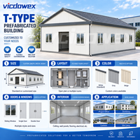 VICDOWEX Bâtiment préfabriqué de type K pour camp de construction, salle à manger et cantine du personnel