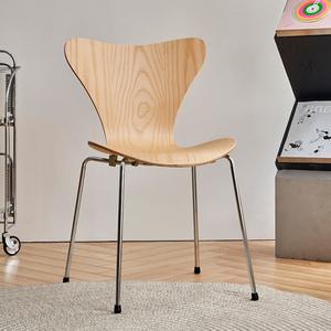 Silla Ant, silla de comedor minimalista nórdica, diseño ergonómico para uso en el hogar, restaurante, cafetería - Product Image 3
