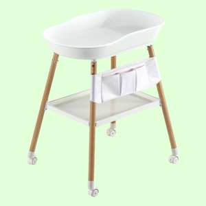 Práctico <span class=keywords><strong>cambiador</strong></span> portátil de gran oferta para bebés <span class=keywords><strong>con</strong></span> bolsillo lateral de tela y estante inferior para uso en guardería - Product Image 6