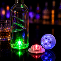 Sincen Private Label ABS Transparent Dome Warm Glow Hotel Bar Tabletop Promotion Luxury Liquor Display Bottle Base Light
