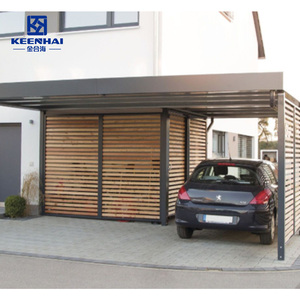 Abri de voiture polyvalent personnalisé, bâtiments d'entrepôt à <span class=keywords><strong>toit</strong></span> <span class=keywords><strong>plat</strong></span>, facile à installer, abri de voiture extérieur préfabriqué en aluminium Foshan - Product Image 1