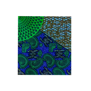 Tissu en gros de haute qualité 100% Batik Africain Personnalisé pour Campagne Électorale Présidentielle Pagnes Bandanas - Product Image 1