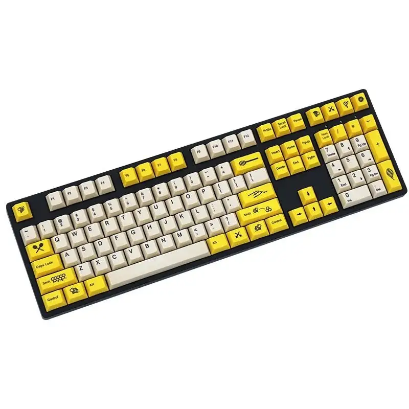 Fabrika özel tasarım yüksek performanslı klavye tuş takımı ucuz fabrika fiyat pbt 104 keycaps