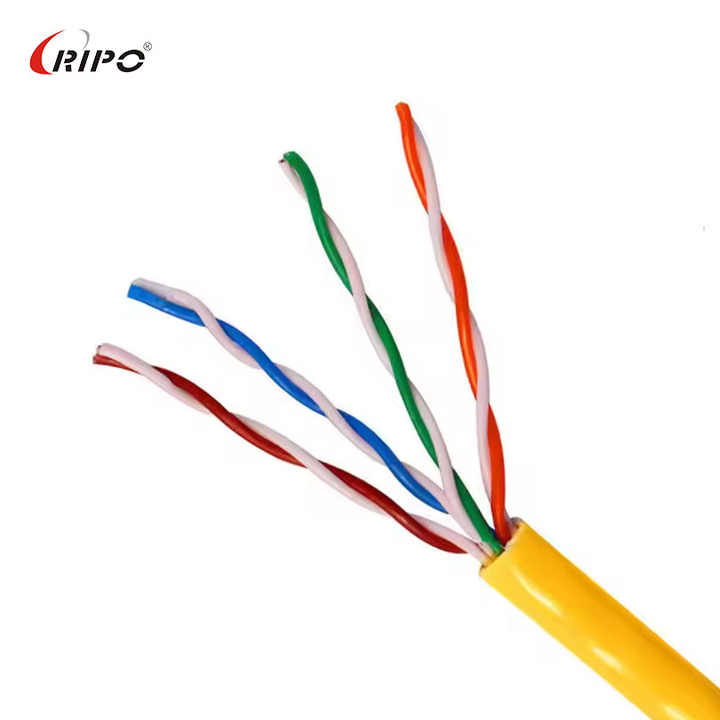 RIPO Factory Solid Copper/CCA 26AWG 4PR UTP CAT5/CAT5E LAN Cable RJ45 - Ethernet Internet Network Cable