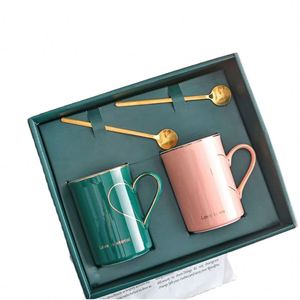 En Stock Nouveautés 2026 Magnifiques Bouquets Tasses à Eau en Céramique Coffret Cadeau pour Couple pour Maman Fête des Mères et Cadeau de Mariage - Product Image 1