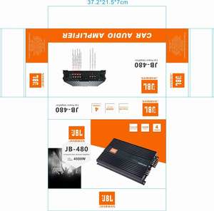 Amplificador de Potencia <span class=keywords><strong>JBL</strong></span> JB-480 de 4 Canales OPG, 4000w, Clase AB, Amplificador de Audio para Automóvil - Product Image 2