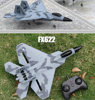 Avion télécommandé planeur RC F22 Fighter Model 2.4G 3 canaux, portée 200m, prêt à l'emploi avec chargeur et batteries pour enfants