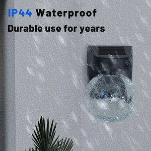 Vetro di alta qualità + ABS amorfo pannello solare impermeabile IP44 vetro solare led luce decorativa giardino esterno - Product Image 5