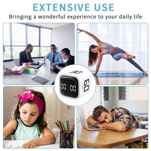 Minuteur de compte à rebours visuel 3-en-1 intelligent 5/10/30/60 minutes avec bouton et affichage LED, idéal pour le bureau - Product Image 6