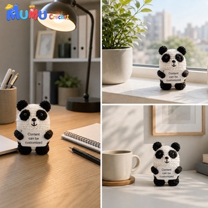 Muñeca de Ganchillo Personalizada al por Mayor para Halloween con Logotipo, Fabricante de Amigurumi Panda, Precio de Fábrica, OEM - Product Image 6