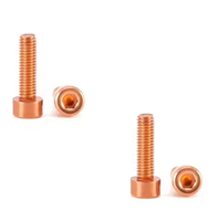 Vis à tête cylindrique hexagonale en cuivre DIN 912 M2 M2.5 M3 M4 M5 M6 M8