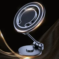 Support universel magnétique rotatif à 360 degrés pour tablette, support de téléphone portable magnétique en alliage métallique pour voiture et maison, compatible iPhone 17