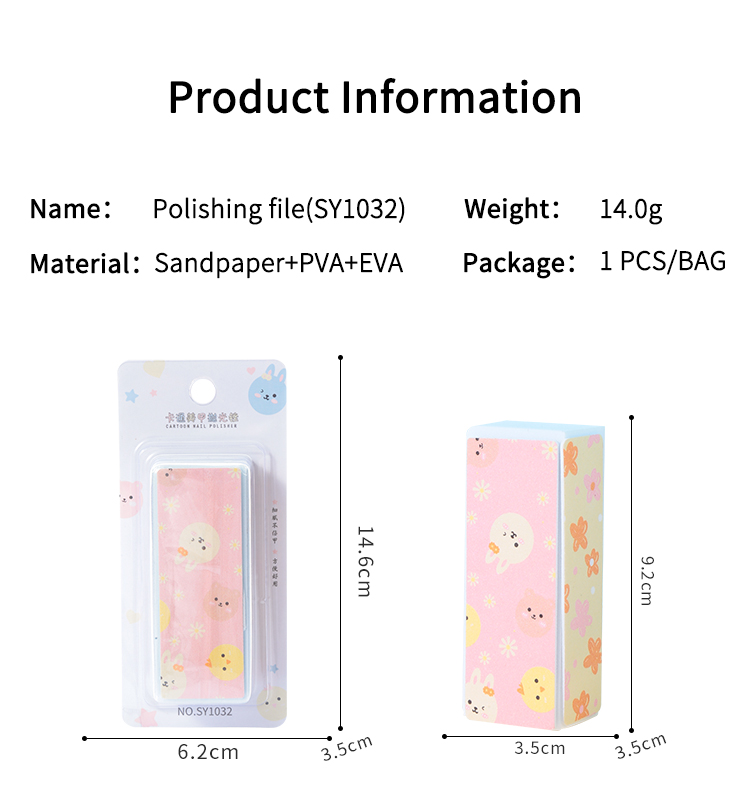 LMLTOP Wholesale Cute Nail Files And Buffers Private Label Portable 4 Sides Mini Nail Files 100 180 Custom Printed SY1032