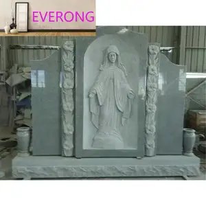 Статуя Девы Марии большое гранитное надгробие