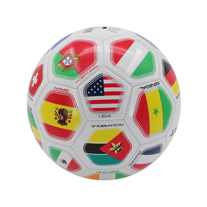 ฟุตบอลเย็บด้วยเครื่องจักร PVC เบอร์ 5 ขายส่งจากโรงงาน ฟุตบอลฝึกซ้อมที่เป็นมิตรต่อสิ่งแวดล้อม - Product Image 4