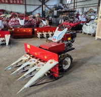 Petite moissonneuse-batteuse de 1 mètre de large, alimentée par un moteur à essence 7HP/170F, pour la récolte du riz, du maïs, du blé, de l'herbe et de la paille.