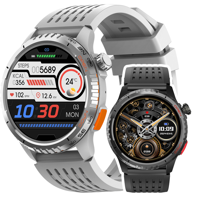 G11 Waterproof HD AMOLED Screen Smart Watch GPS Tracking Wireless Call Answer 3ATM Sports Fitness Monitor Health for Android IOS