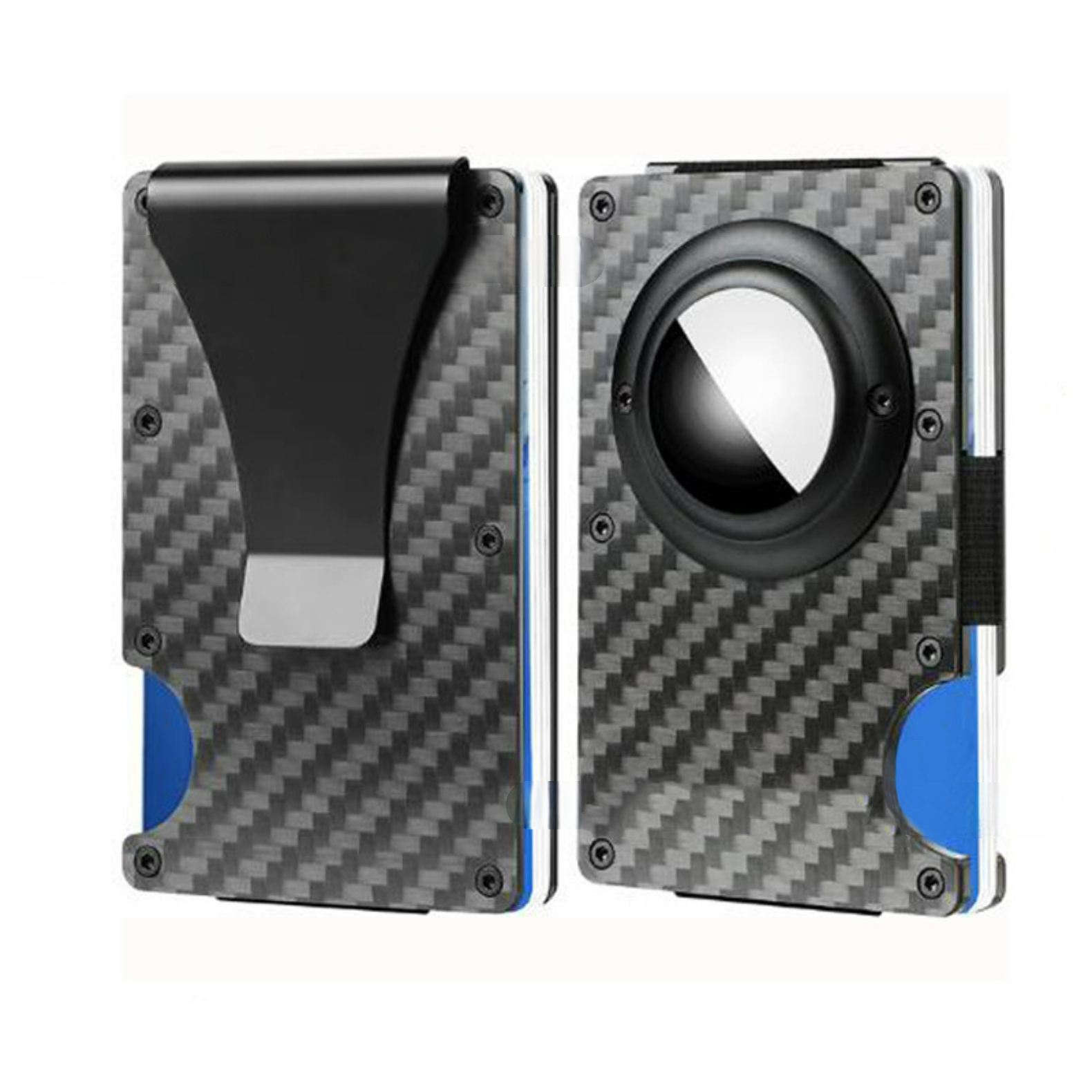 Carbon Black (Money Clip + Air Tag Holder)