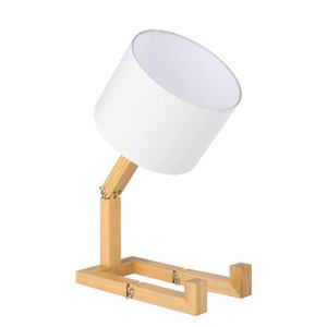 Lámpara de Mesa de Madera con Diseño de Robot Creativo, LED, Flexible, para Sala de Estar, Escritorio, Estilo Nórdico Moderno, para Trabajar, Estudiar, Decoración de Interiores - Product Image 1