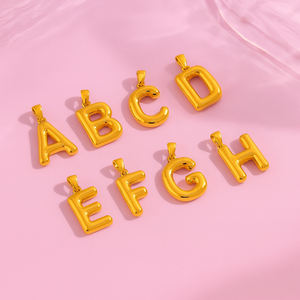 Dijes de Letras OEM de la A a la Z, Dijes Iniciales, Dijes para Brillo Labial, Etiqueta Metálica para Tubo de Cosméticos - Product Image 2