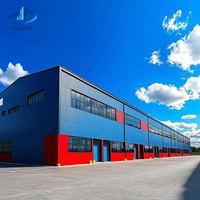 Bâtiment d'usine industrielle préfabriqué en structure d'acier, atelier commercial, fournisseur en gros sur mesure