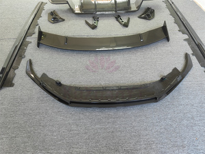 Pour le nouveau kit de carrosserie <span class=keywords><strong>Audi</strong></span> R8, jupes latérales de diffuseur arrière de lèvre avant en fibre de carbone sèche de haute qualité kit de carrosserie de spoiler arrière - Product Image 3