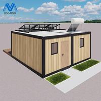 Casa Contenedor Modular Prefabricada de Lujo de 20 pies/40 pies, Fácil de Montar, con Jardín, de Acero, 2 Dormitorios, con Energía Solar