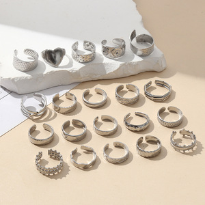 Groothandel Hot Sale Verstelbare Opening Staal Kleur Roestvrij Staal Mode Fijne Sieraden Ringen Voor Dames Heren Dagelijkse Geschenkringen - Product Image 1