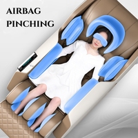 Nouveau design, fauteuil de massage électrique de luxe inclinable à gravité zéro, avec fonction de balancement, musique et contrôle SL Track 4D, pour usage domestique et massage corporel complet Shiatsu