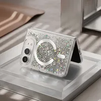Casing Ponsel Magnetik Berkilau untuk DUO Fold 18, Penutup Pelindung Lipat Plastik Transparan