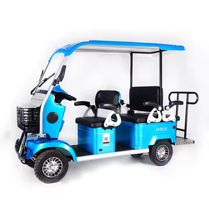 Nouveau modèle de scooter électrique à 4 roues pour personnes âgées, vélo familial électrique 800W, tricycle 4 places - Product Image 2