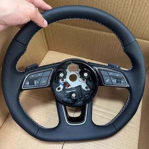 Volant en cuir sport plat en stock, directement du fabricant pour <span class=keywords><strong>Audi</strong></span> A3 A4 A5 <span class=keywords><strong>A6</strong></span> A7 A8 S5 Q3 et Q5 - Product Image 6