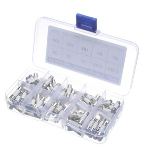 Kit d'assortiment de fusibles céramiques OKYN230719-1, 100 pièces, 5x20 mm, avec boîte, à action rapide, pour l'électronique et les appareils électroménagers - Product Image 3