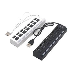 Adaptateur Hub USB 4/7 Ports en Gros avec Interrupteurs Individuels, Style Moderne, Prise Multi-Ports Alimentée ON/OFF - Product Image 1