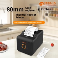 Imprimante thermique de reçus Rongda RP330 avec interface USB, 80 mm, petite imprimante de tickets, caisse enregistreuse, réception, cuisine, bureau, impression de commandes